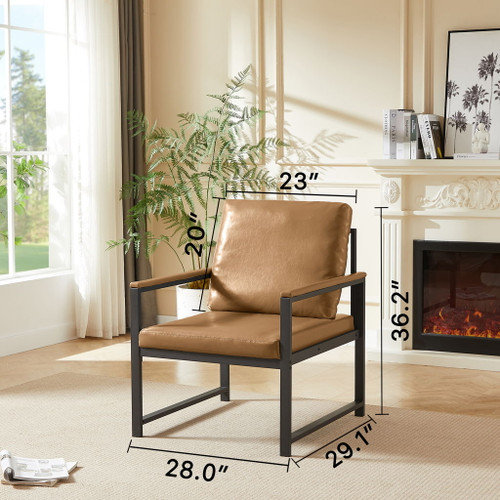 Retro Leisure Accent Chair With Extra Soft Padding