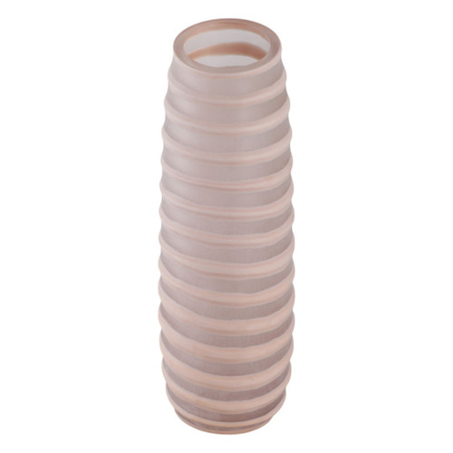 15" Westerly Medium Carved Glass Vase (Set of 3) - Ivory