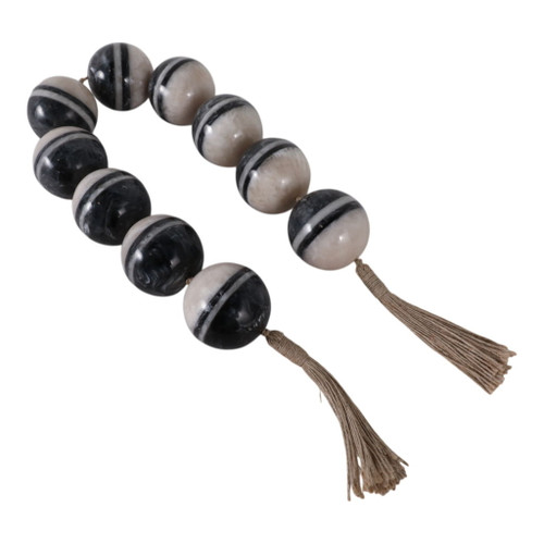 46"L 3" Swirled Bead Garland - Multi