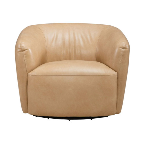Donovan - Upholstered Swivel Accent Chair - Tan