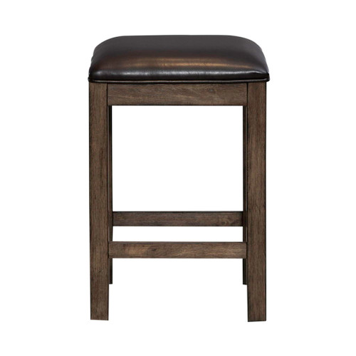 Lennox - Upholstered Console Stool - Dark Brown