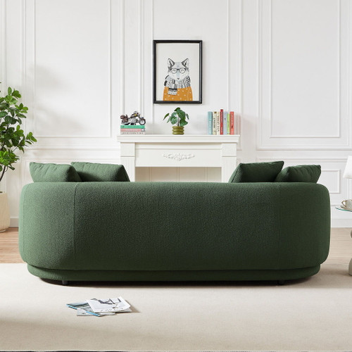 Dylan - Modern French Sofa - Brown / Dark Green