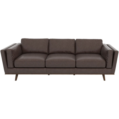 Chase - Leather Sofa - Chocolate / Dark Brown