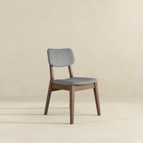 Carlos - Solid Back Side Chair (Set of 2) - Brown / Gray