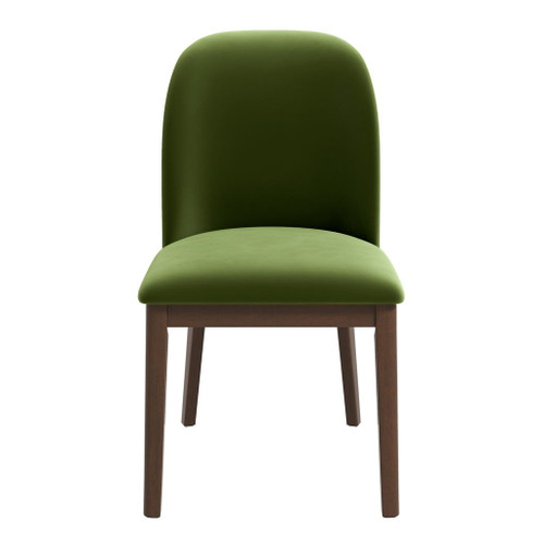 Kaitlyn - Dining Chair (Set of 2) - Brown / Light Green / Olive Green