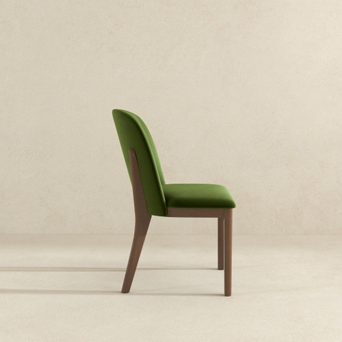 Kaitlyn - Dining Chair (Set of 2) - Brown / Light Green / Olive Green