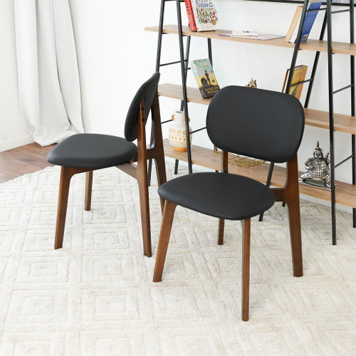 Kelsey - Dining Chair (Set of 2) - Black / Brown