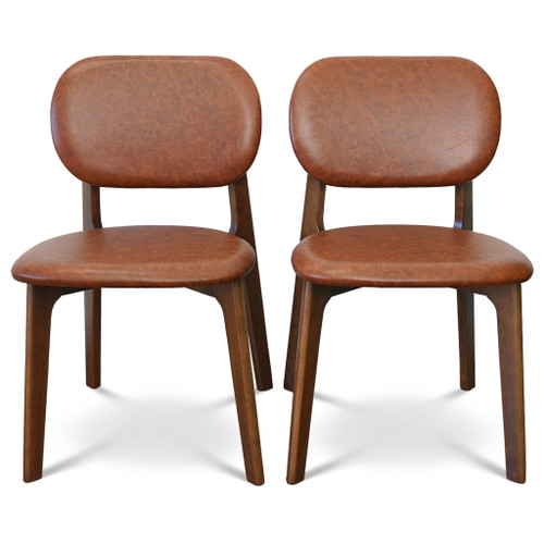 Kelsey - Dining Chair (Set of 2) - Brown / Natural