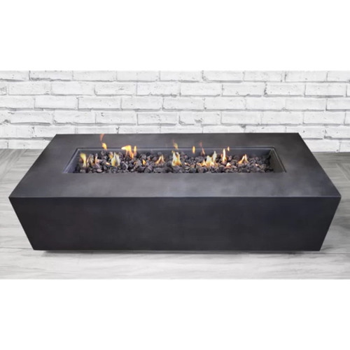 Propane Outdoor Modern Fire Pit Table - Charcoal