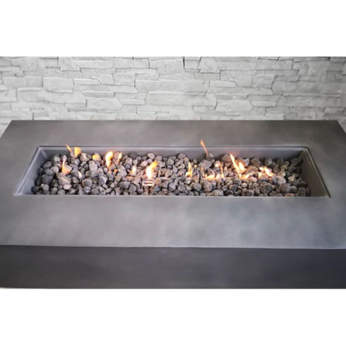Propane Outdoor Modern Fire Pit Table - Charcoal