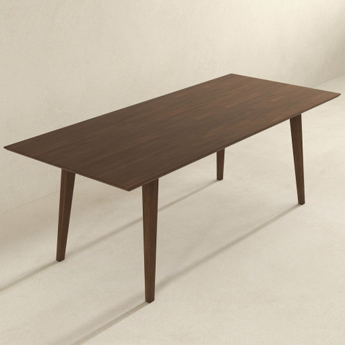 Levi - Modern Style Rectangular Dining Table - Brown