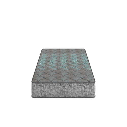 Comfort Care - 13" Twin Size Hybrid Mattress, Firm Comfort - Gray / Blue