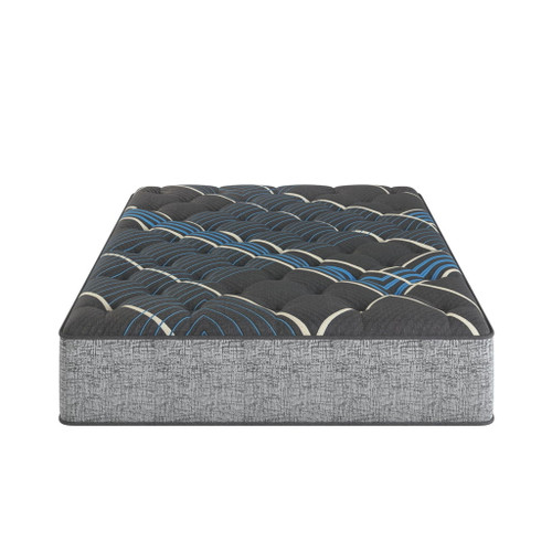 Comfort Care - 14" Twin Size Hybrid Mattress, Medium Comfort - Gray / Blue