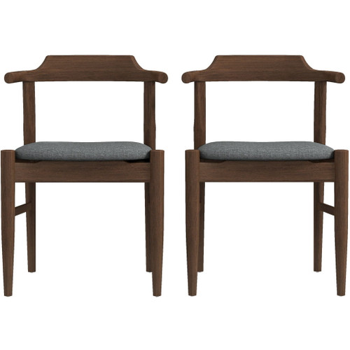 Daisy - Dining Chair (Set of 2) - Brown / Gray