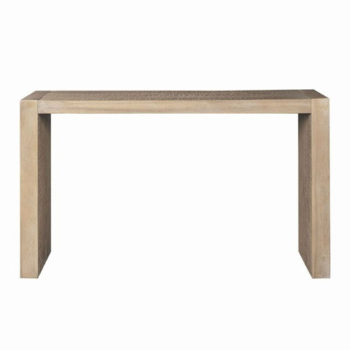 Modern Console Table With Solid Wood Construction - Reclaimed Wheat