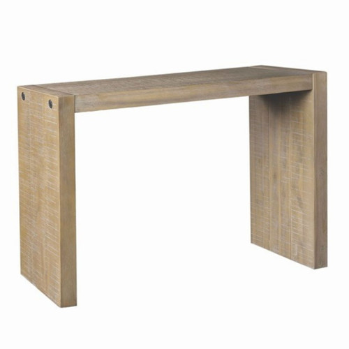 Modern Console Table With Solid Wood Construction - Reclaimed Wheat