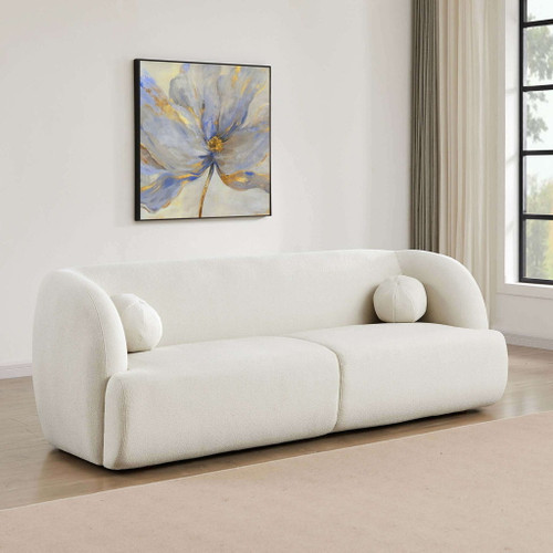 Anna - French Boucle Sofa - White