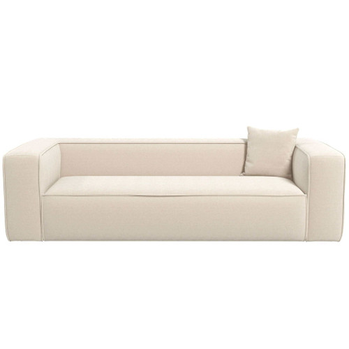 Marshall - Modern Boucle Sofa - Cream / White