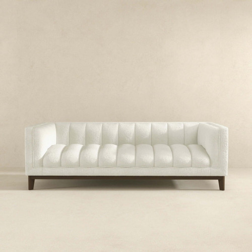 Melissa - Mid-Century Modern Sofa - Brown / White