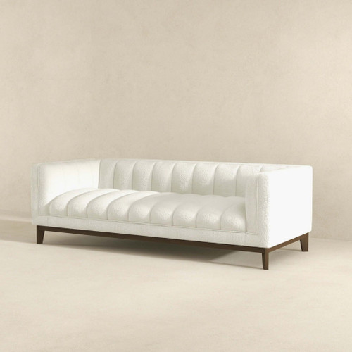 Melissa - Mid-Century Modern Sofa - Brown / White