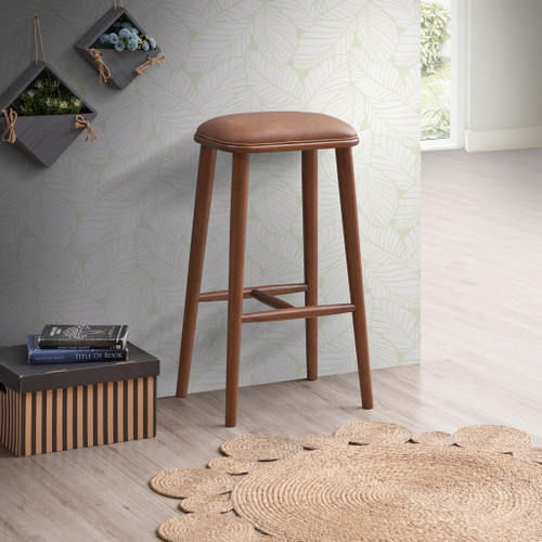 Jason - Bar Stool - Brown / Light Tan