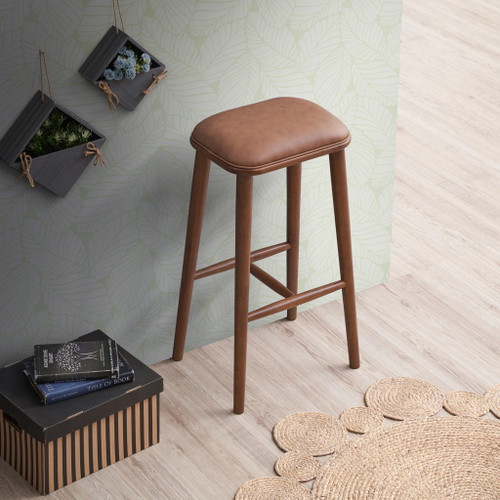 Jason - Bar Stool - Brown / Light Tan