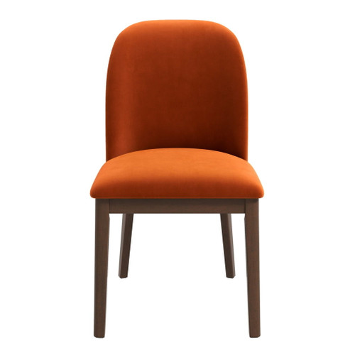 Kaitlyn - Dining Chair (Set of 2) - Brown / Burnt Orange