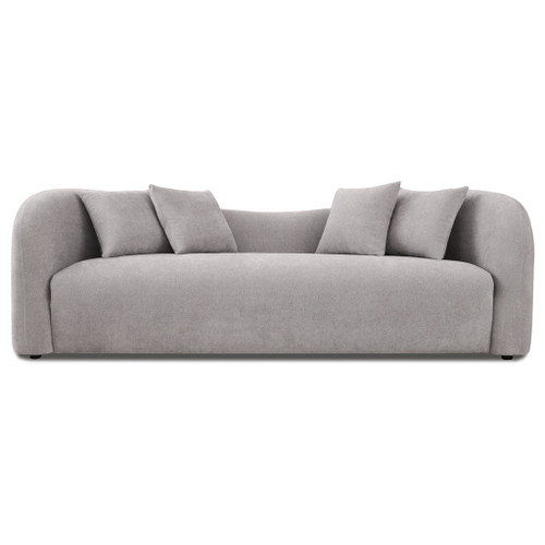 Mason - Mid Century Modern Luxury Tight Back Curvy Couch - Gray