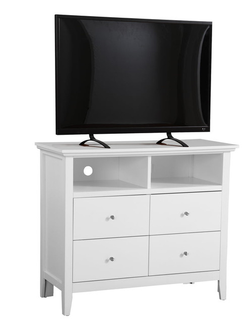 Charming TV Media Chest - White