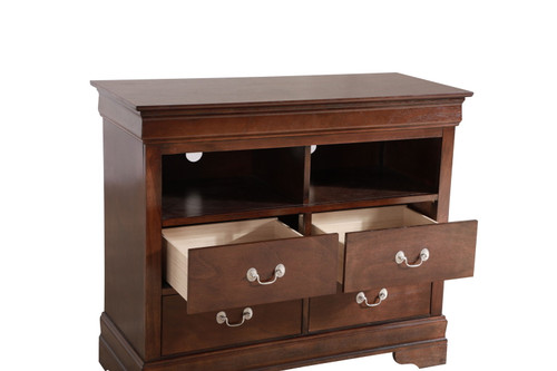 TV Media Chest Traditional Style - Cappuccino