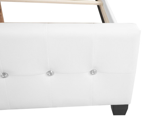 King Elegant Transitional Bed - White