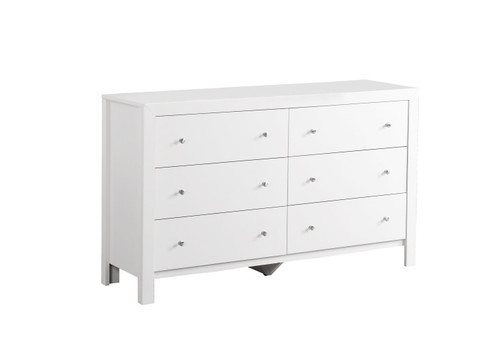 Elegant Transitional Dresser - White
