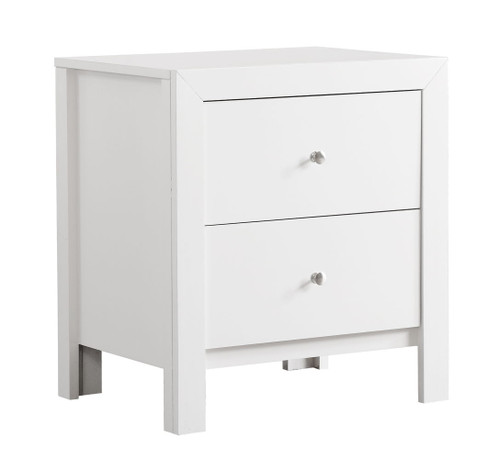 Transitional Nightstand - White