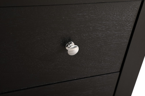 Elegant Transitional Media Chest - Black