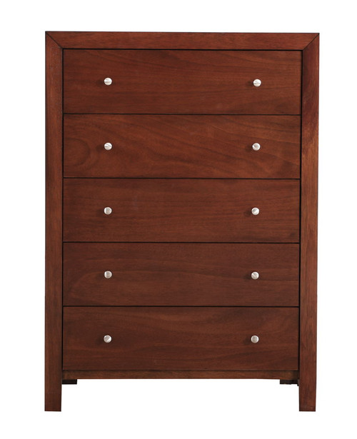 Modern Elegant Transitional Storage Chest - Cherry