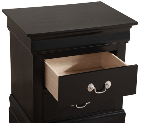 Louis Phillipe - Nightstand - Black