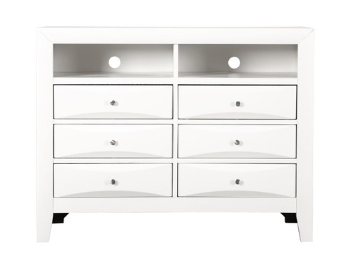 Marilla - Media Chest - White
