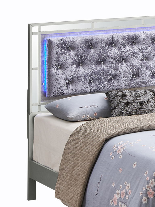Madison - King Bed - Silver Champagne