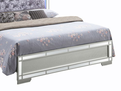 Madison - King Bed - Silver Champagne