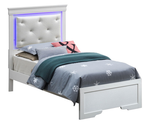 Twin Bed - Silver Champagne
