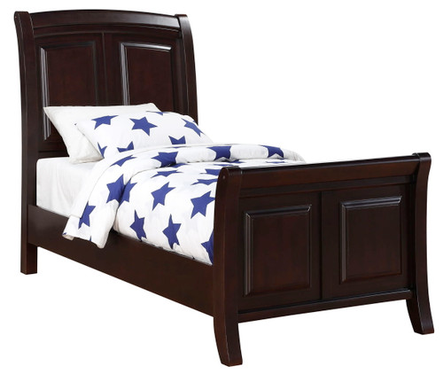Twin Bed Stylish Contemporary - Cappuccino