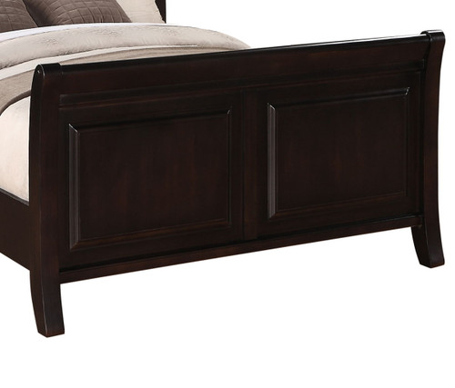 Queen Bed Elegant Transitional - Cappuccino