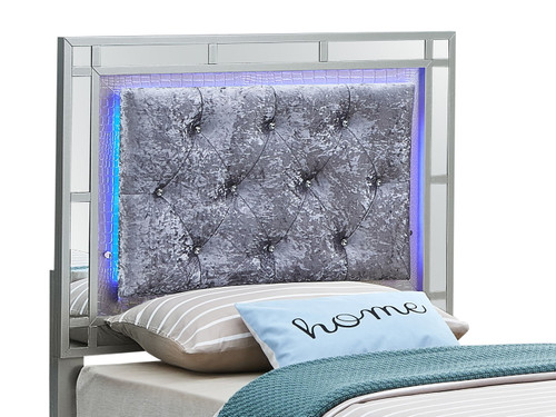 Madison - Twin Bed - Silver Champagne
