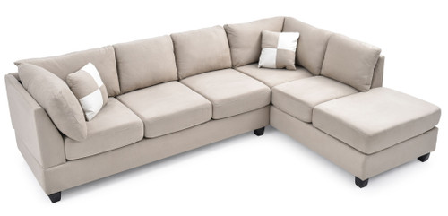 Malone - Sectional - Pearl Silver