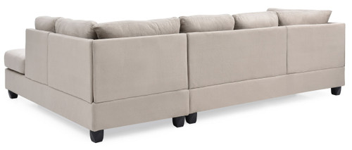 Malone - Sectional - Pearl Silver