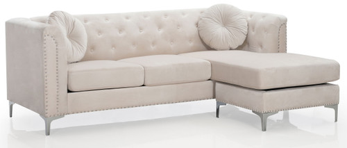 Pompano - Sofa Chaise - Ivory