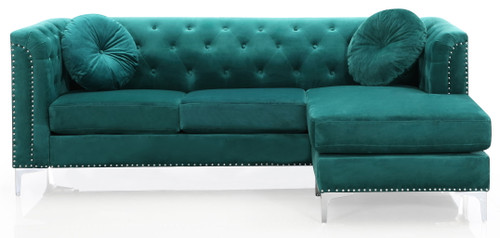 Pompano - Sofa Chaise - Green