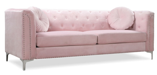 Elegant Contemporary Sofa - Pink