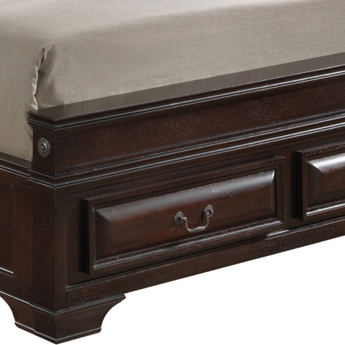 King Storage Bed Elegant - Cappuccino