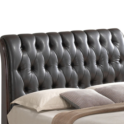 King Storage Bed Elegant - Cappuccino